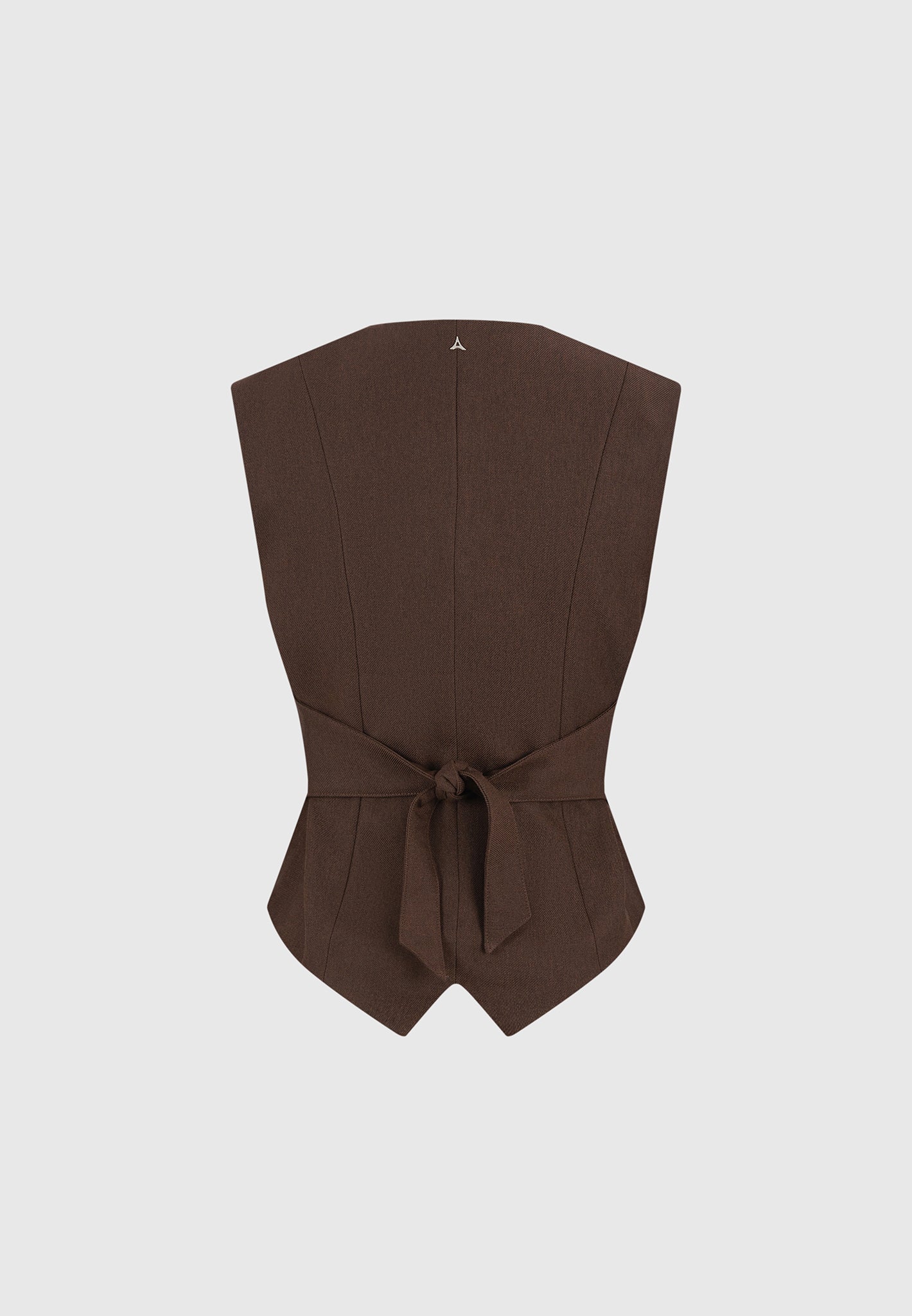 Christine - Tailored Cinch Suit Vest - Brown