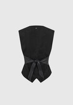 christine-suede-cinch-waistcoat-black