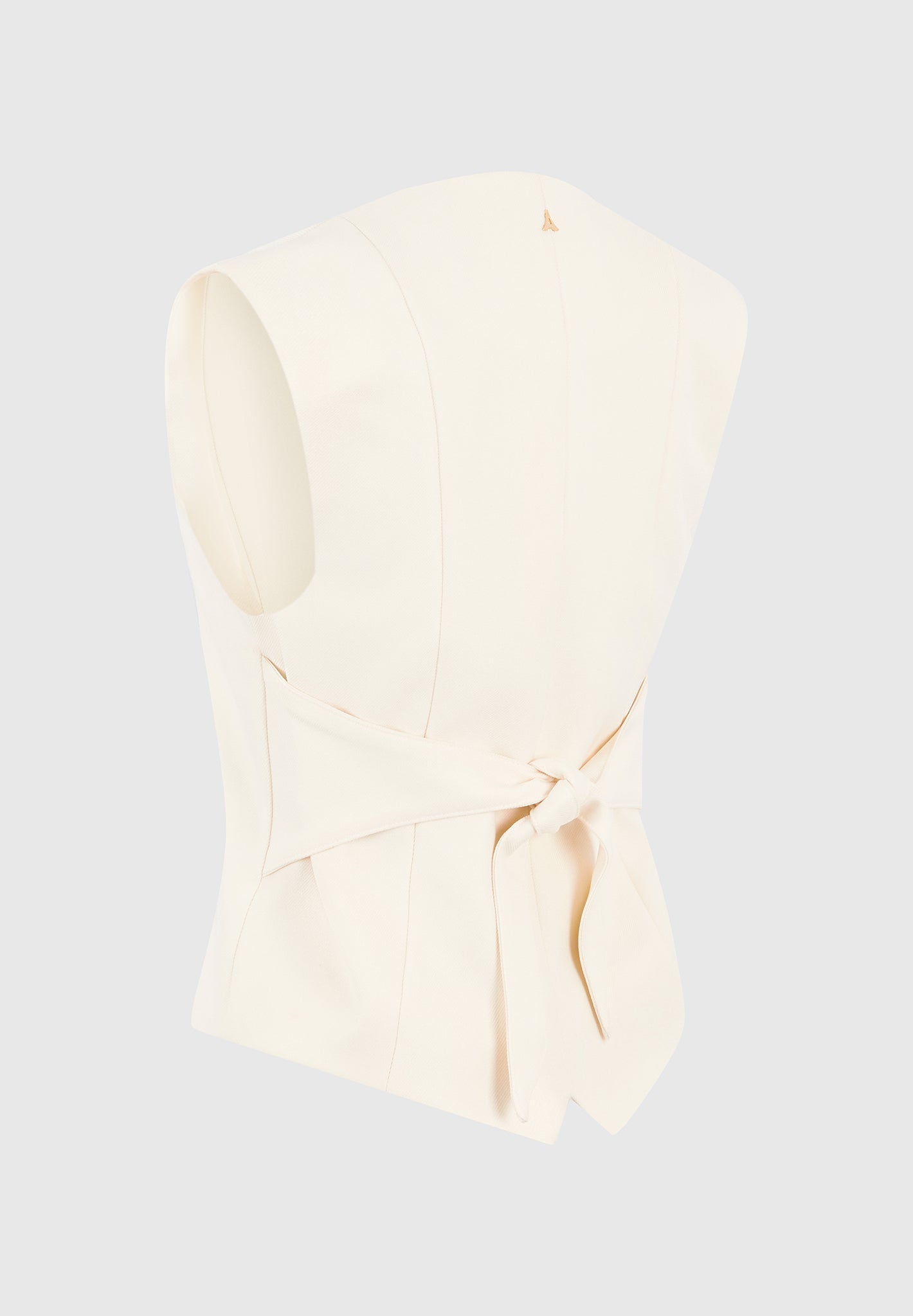 Christine - Tailored Cinch Suit Vest - Off White