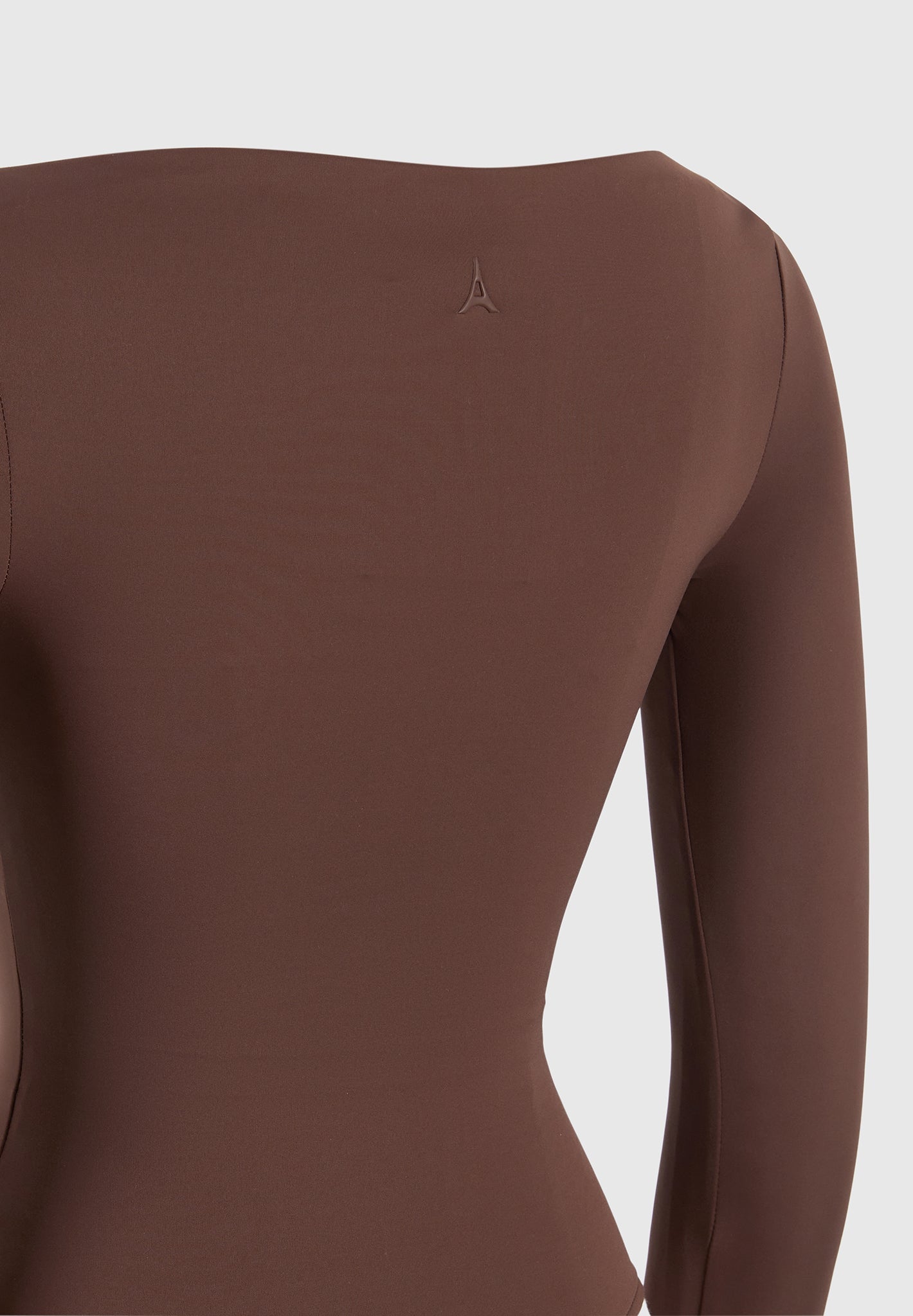 BS003 - Boat Neck Bodysuit - Brown