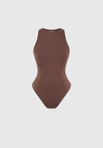 eternelle-double-layer-racer-neck-bodysuit-brown