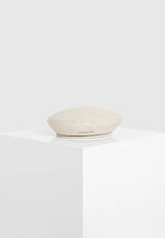 Anya - Leather Beret - Beige