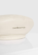 Anya - Leather Beret - Beige