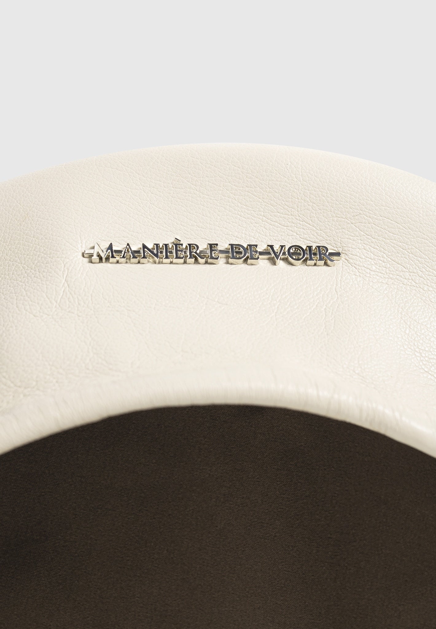 Anya - Leather Beret - Beige