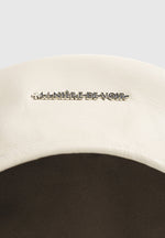 Anya - Leather Beret - Beige
