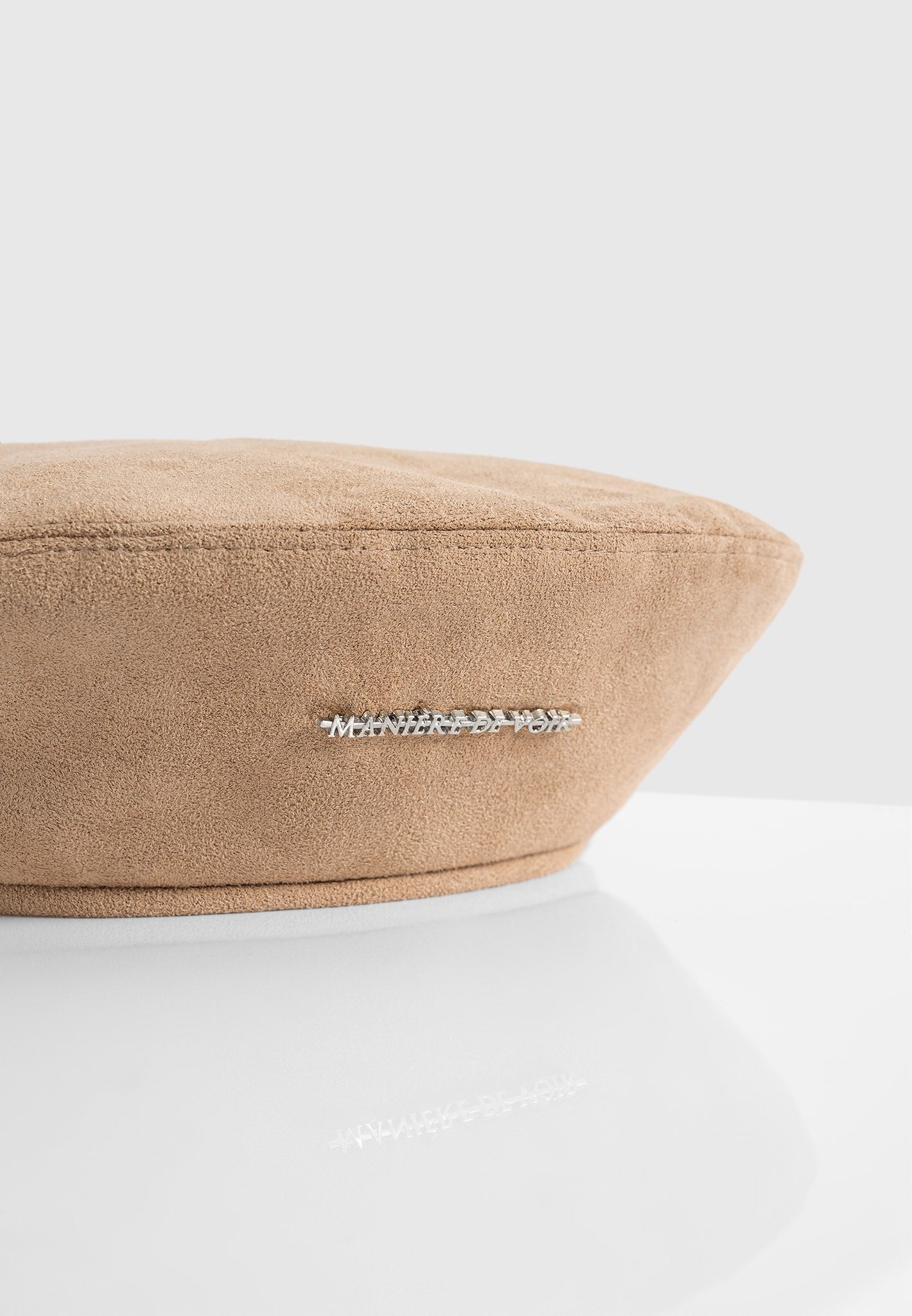 Anya - Suede Beret - Beige