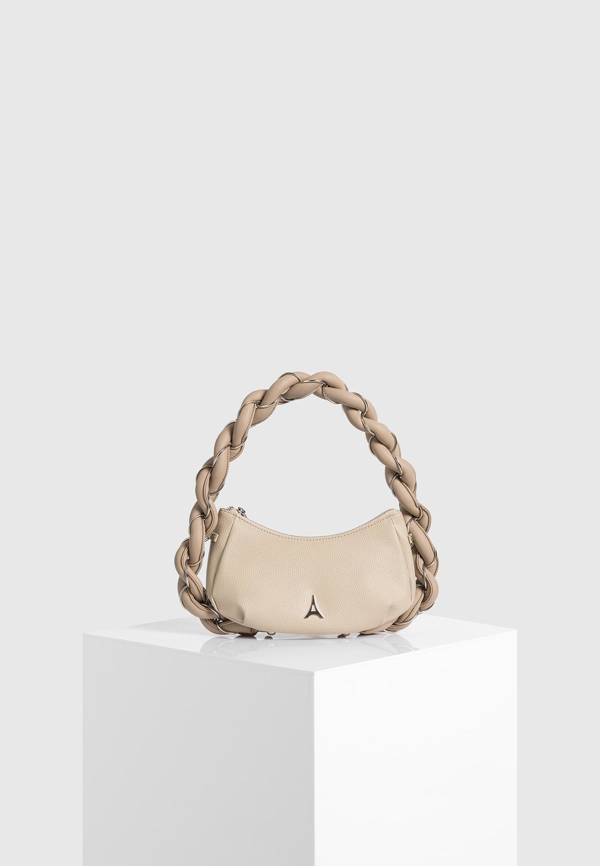 Somme - Leather Handbag - Beige