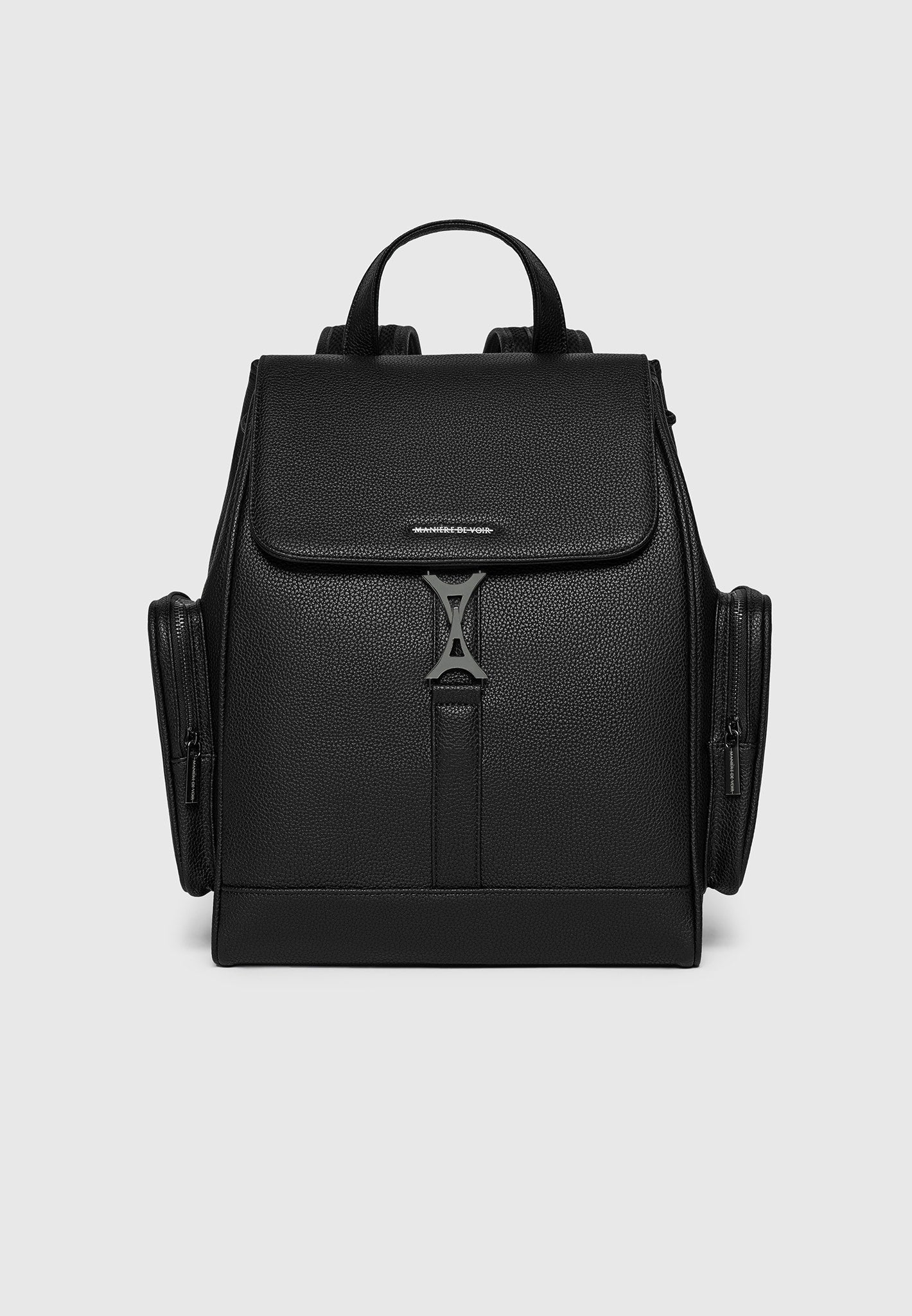 maloe-pebbled-leather-eiffel-clasp-backpack-black