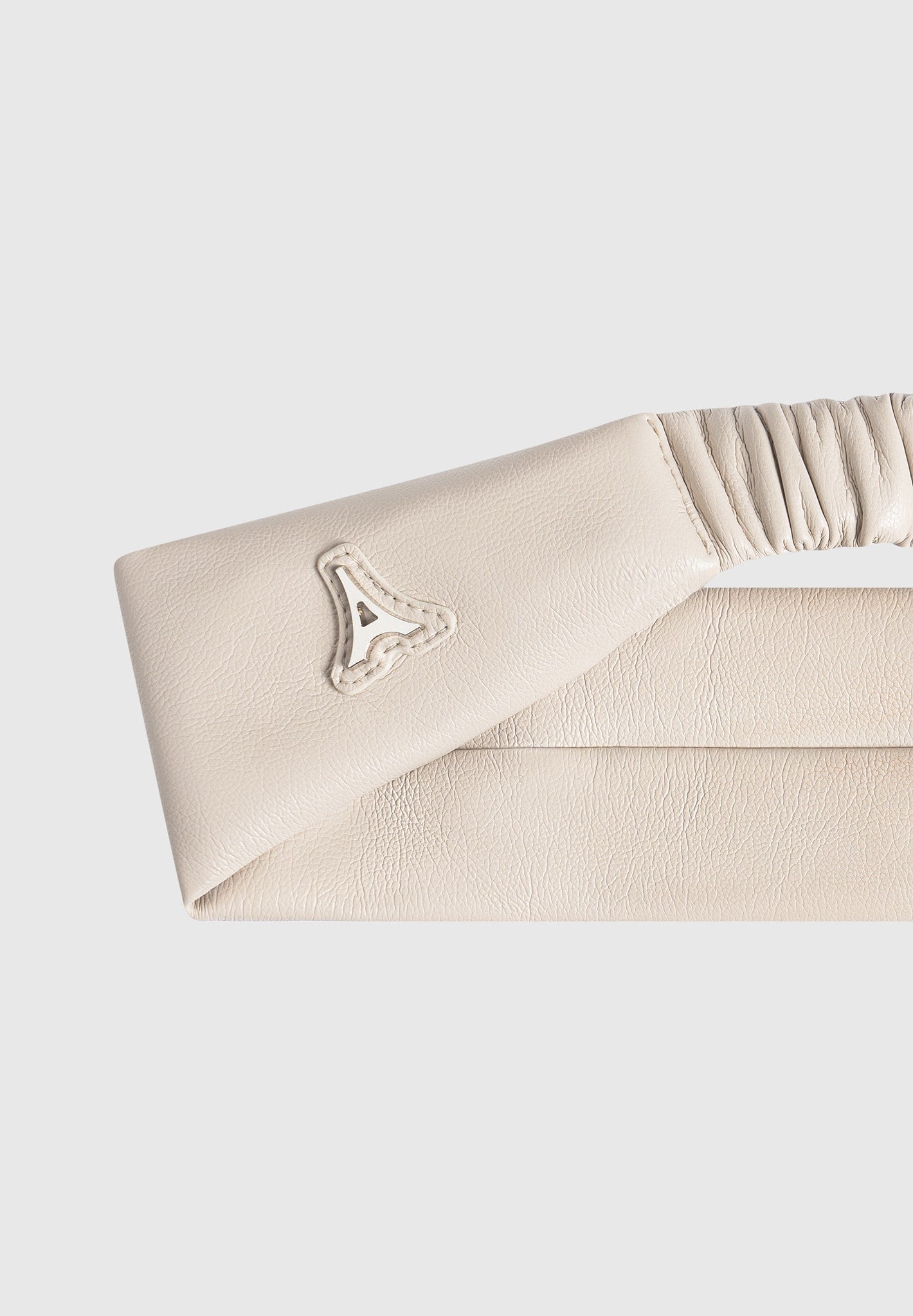 Lilou - Leather Eiffel Headband - Beige