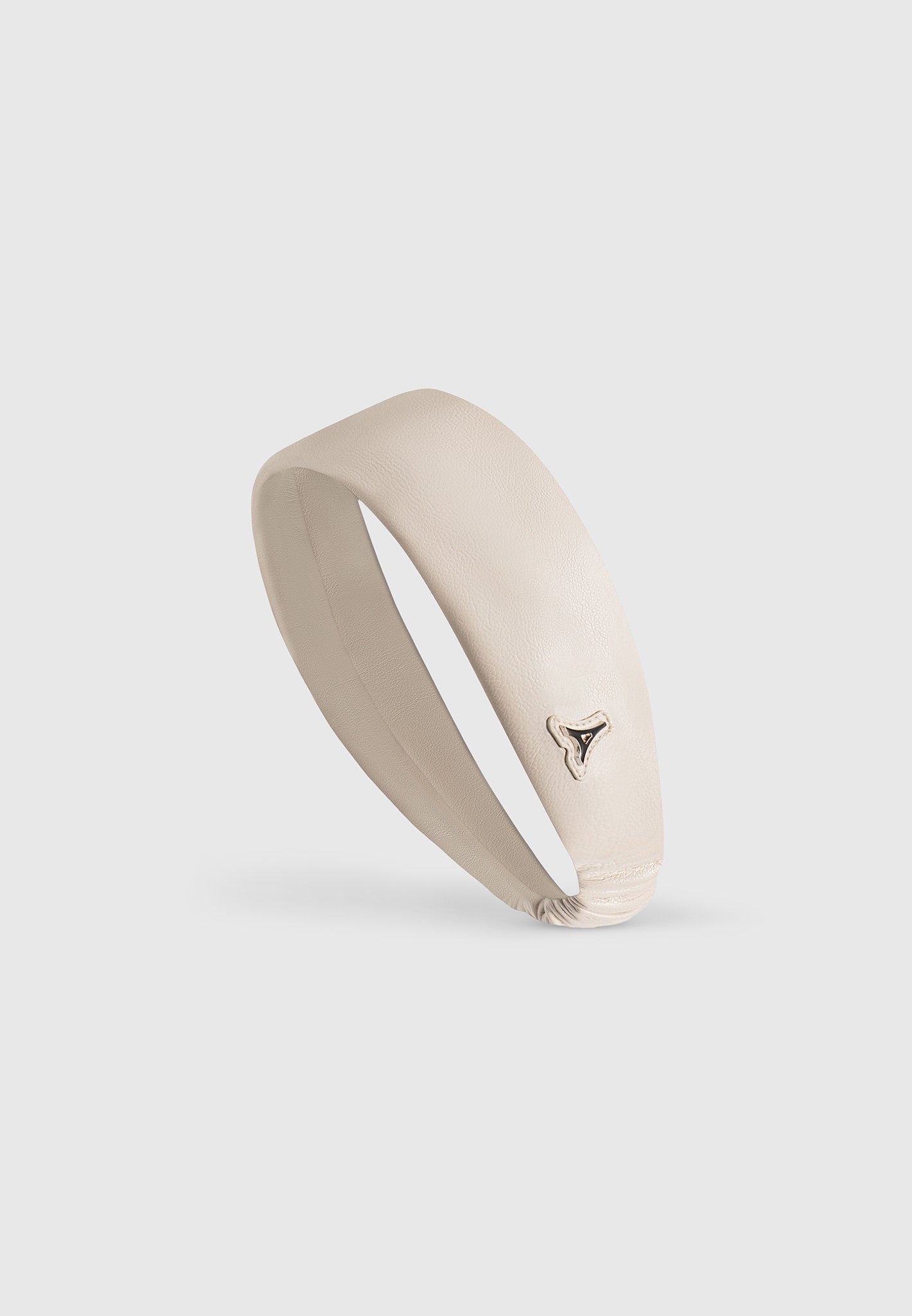 Lilou - Leather Eiffel Headband - Beige