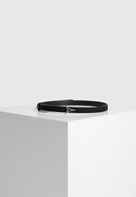leonie-eiffel-slim-suede-belt-black-silver