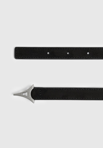 leonie-eiffel-slim-suede-belt-black-silver