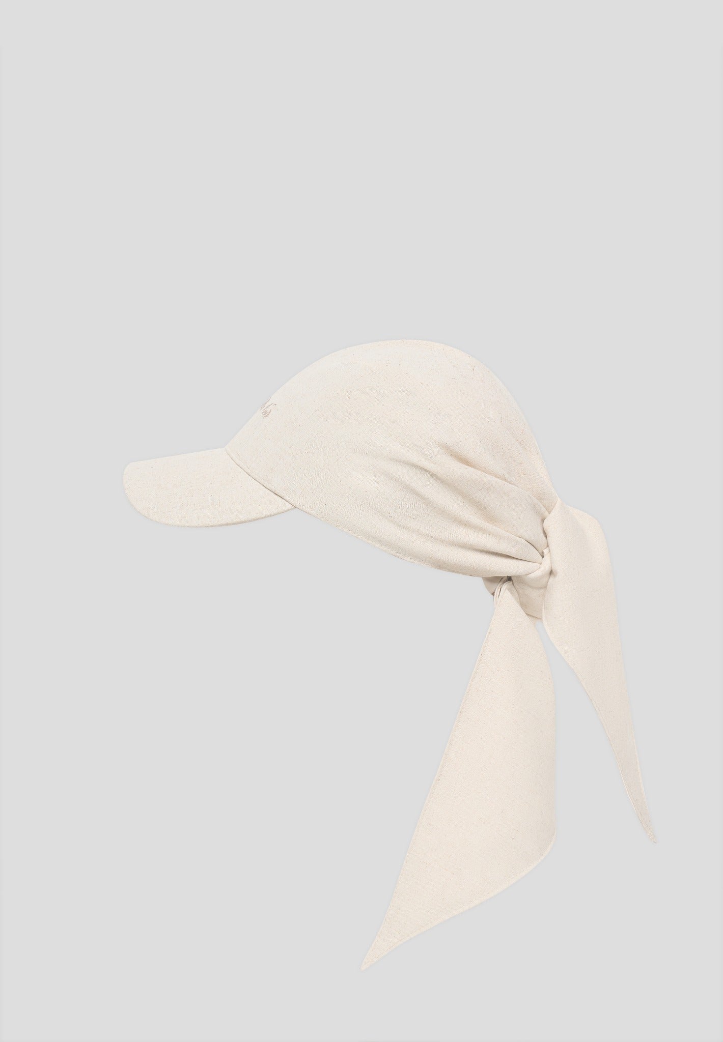 Arianne - Linen Bandana Cap - Natural