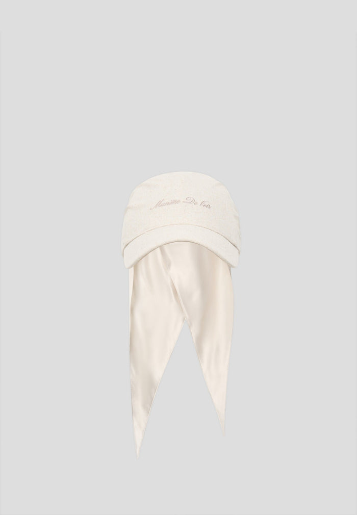 Arianne - Linen Bandana Cap - Natural