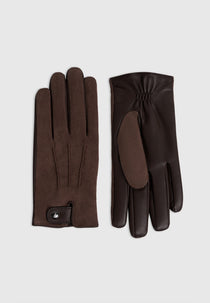 Mario - Vegan Suede Gloves - Brown
