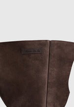 Chloe - Suede Corset with Belt - Brown