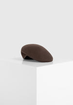Amos - Wool Flat Cap - Brown