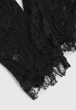 Rhea - Lace Gloves - Black