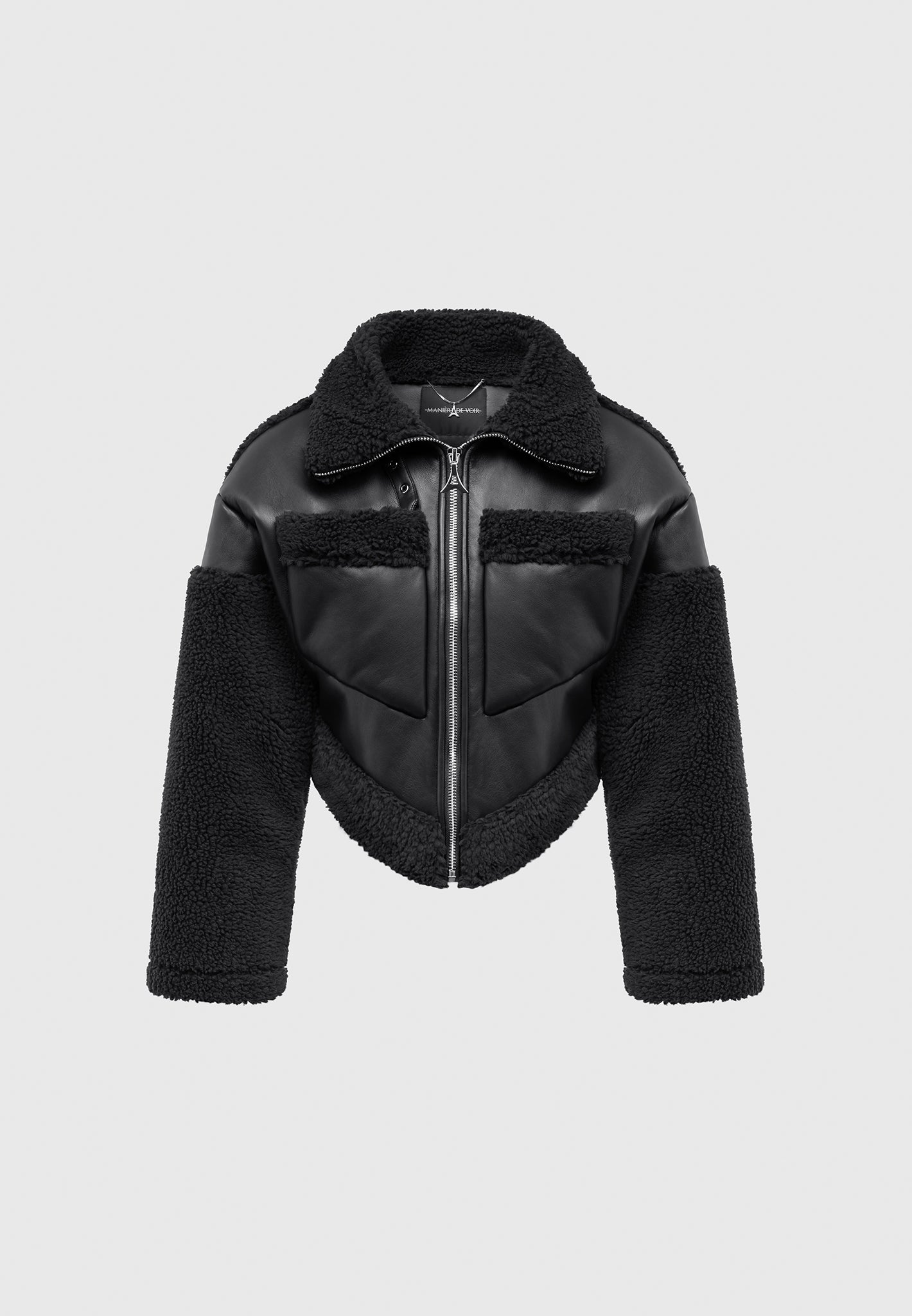 angular-hem-vegan-leather-borg-biker-jacket-black