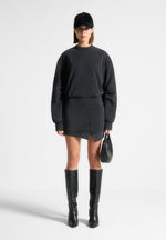 asymmetric-hem-jumper-dress-washed-black