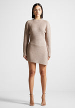 asymmetric-knit-jumper-dress-taupe