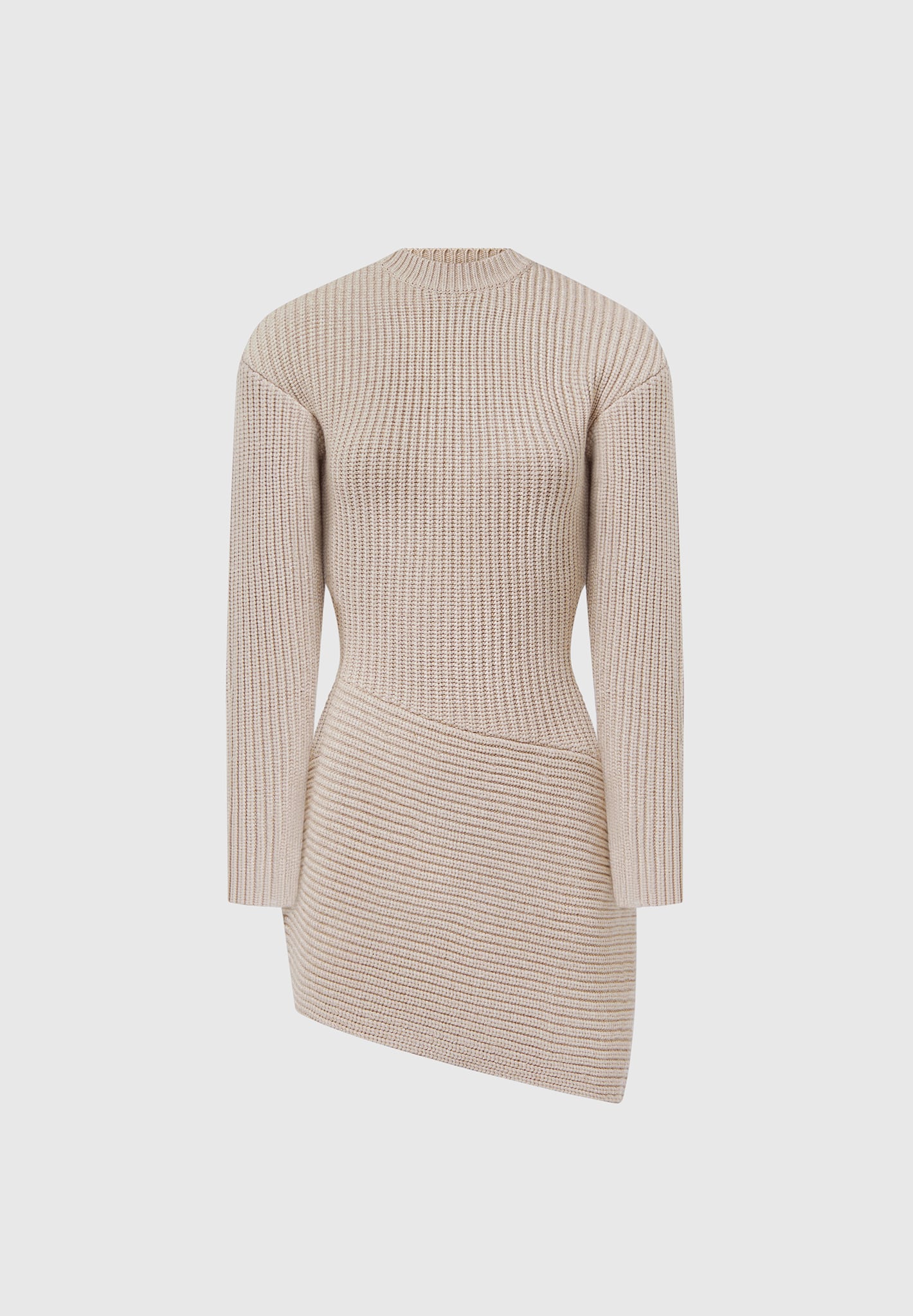 asymmetric-knit-jumper-dress-taupe