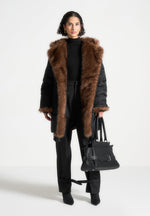 fur-longline-belted-coat-black