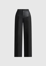 blanche-leather-panel-tailored-trousers-black