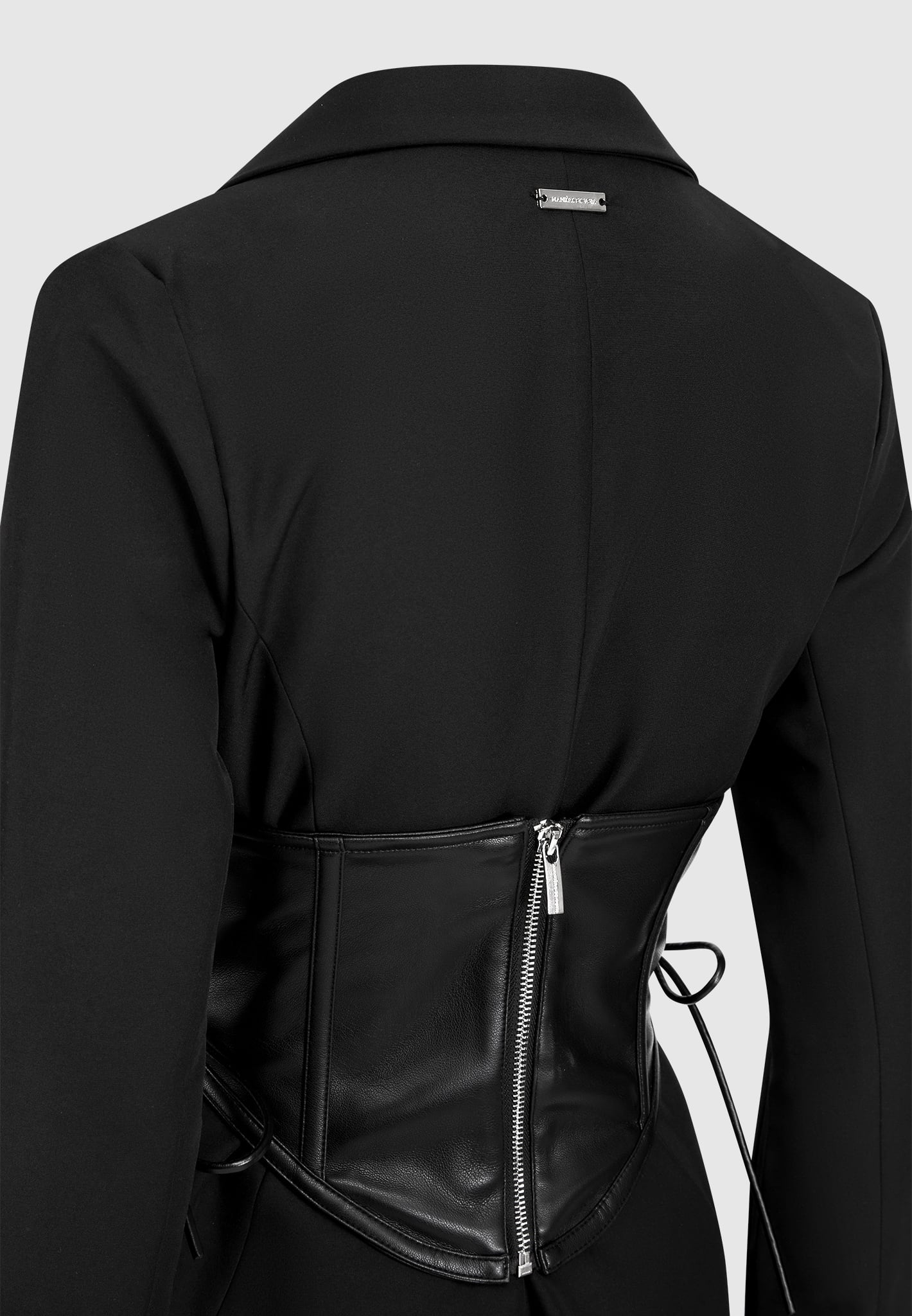 blazer-with-vegan-leather-corset-black