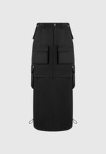 cargo-midi-skirt-black