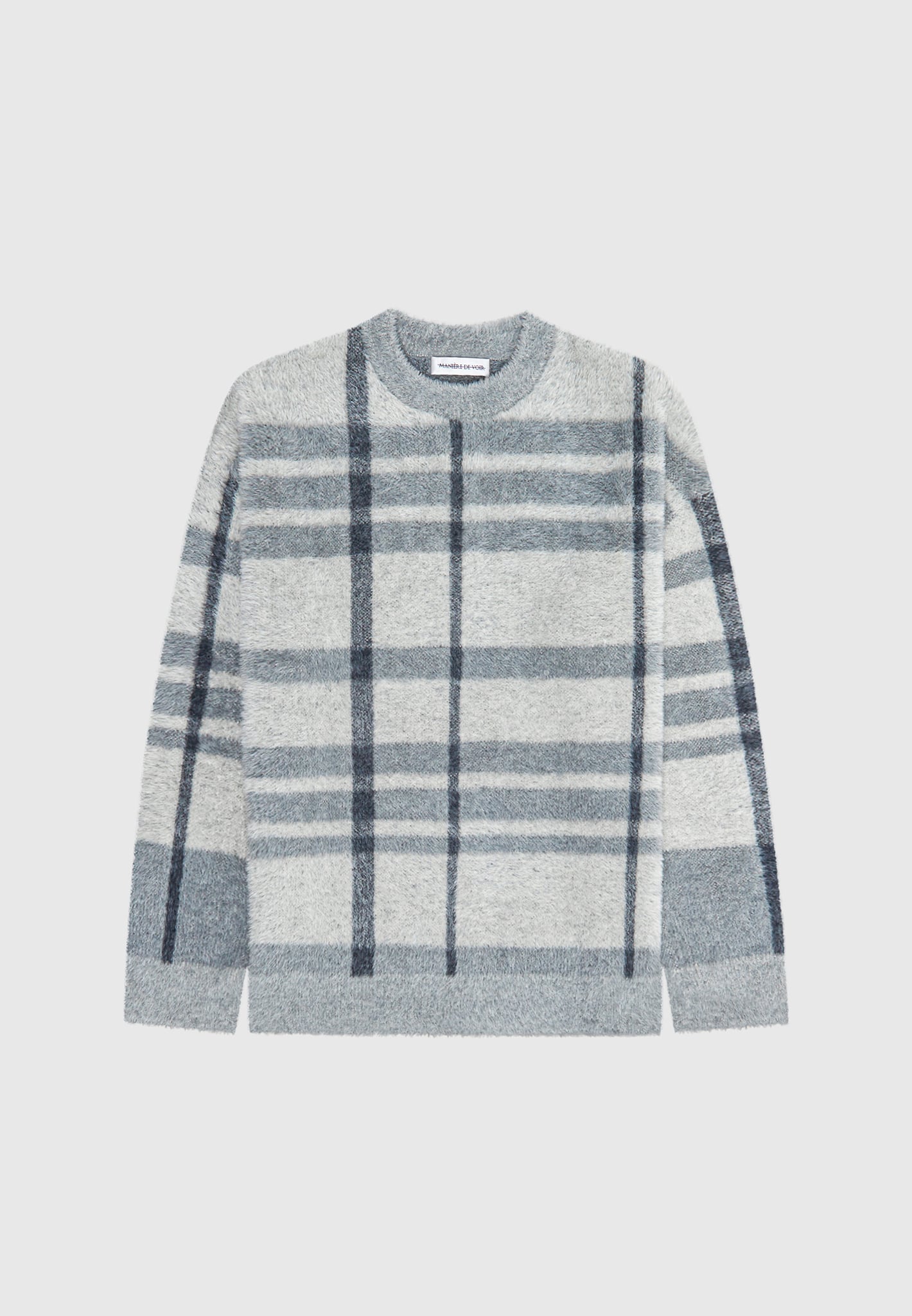 check-knit-jumper-grey