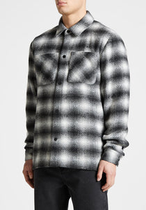 Check Overshirt - Black