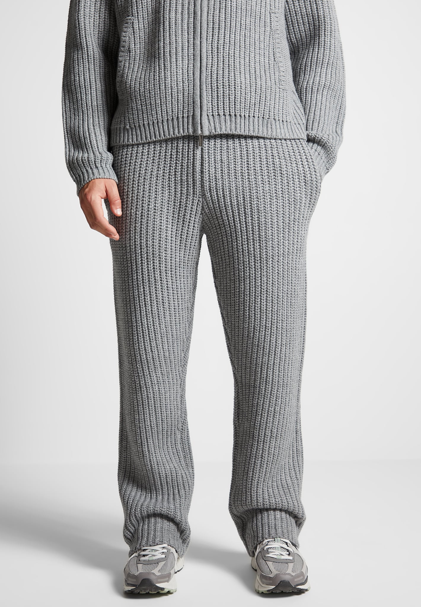 chunky-knit-straight-leg-joggers-light-grey