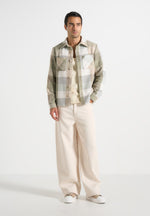 Rune - Unisex Check Overshirt - Sage