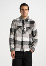 Rune - Unisex Check Overshirt - Black