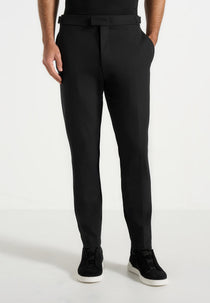 Aiden - Slim Fit Stretch Pants - Black