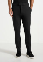 Aiden - Slim Fit Stretch Pants - Black