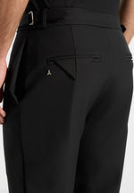Aiden - Slim Fit Stretch Pants - Black