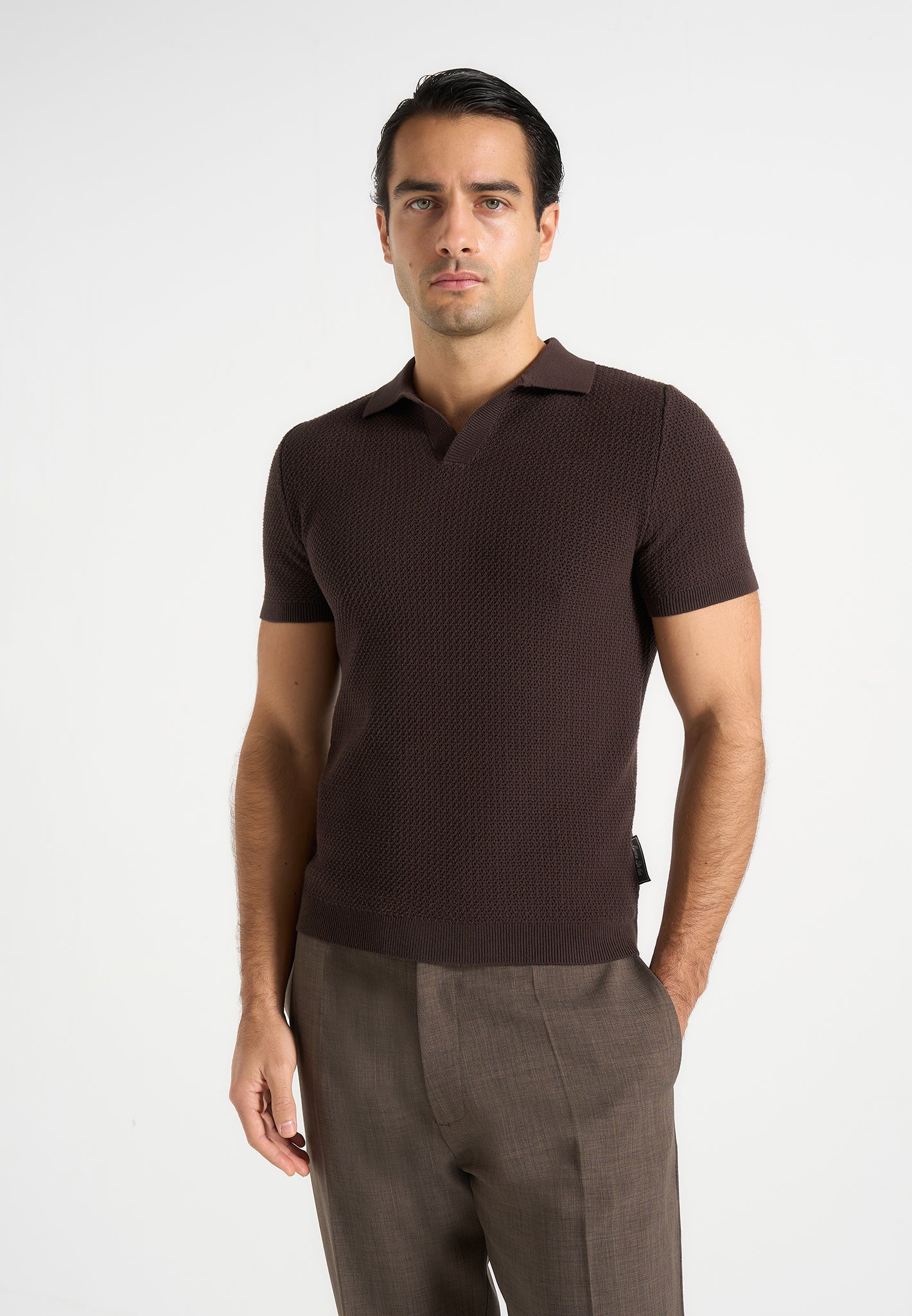 rowen-textured-knit-revere-polo-shirt-brown 