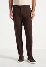 Hubert - Slim Fit Tailored Pants - Brown
