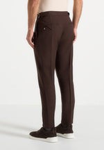 Hubert - Slim Fit Tailored Pants - Brown