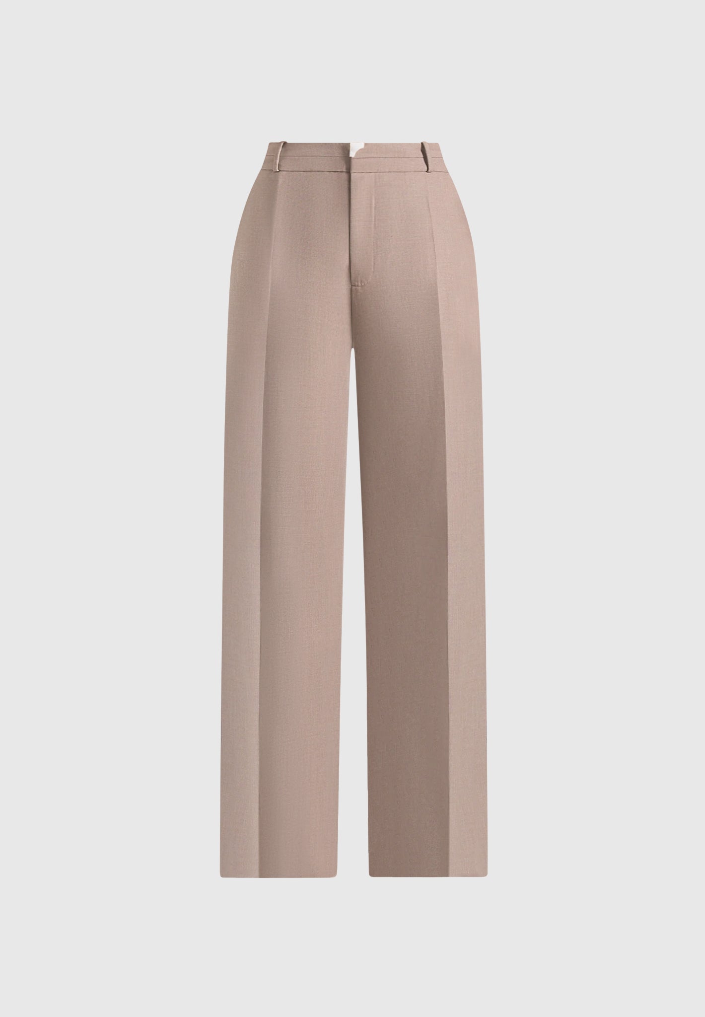 Doria - Tailored Pants With Waistband Detail - Taupe