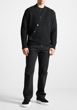 double-breasted-brushed-knit-cardigan-black