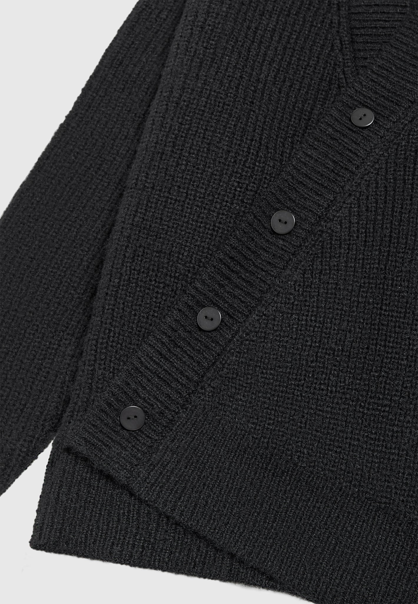 double-breasted-brushed-knit-cardigan-black