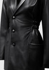 double-breasted-vegan-leather-blazer-dress-black