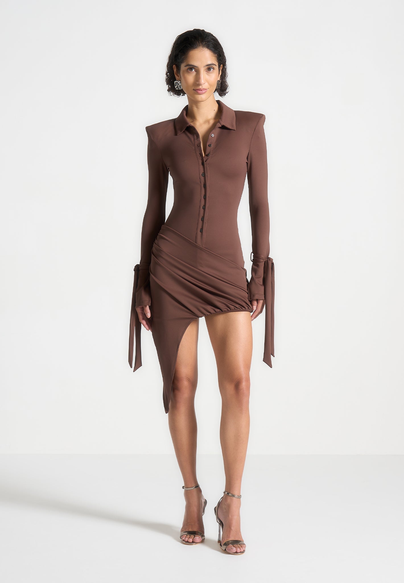 diane-draped-asymmetric-mini-dress-brown 