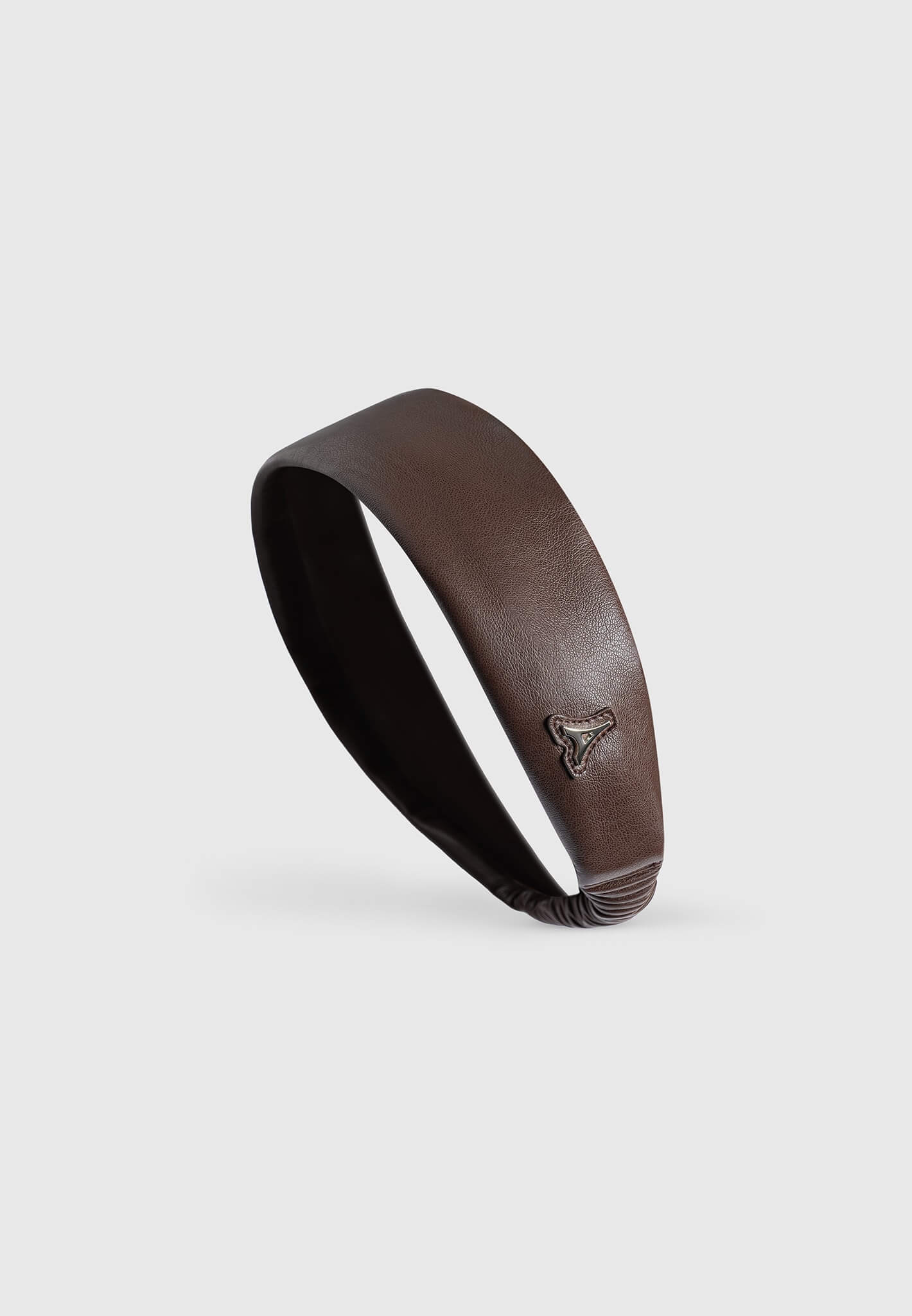 Leather Eiffel Headband - Brown