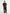 Lior - Box Pleat Hatched Wide Leg Pants - Dark Brown
