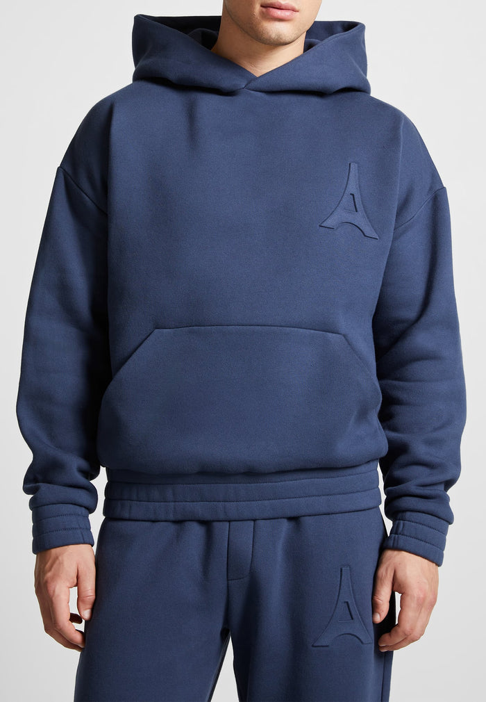 eternel-eiffel-embossed-hoodie-airforce-blue