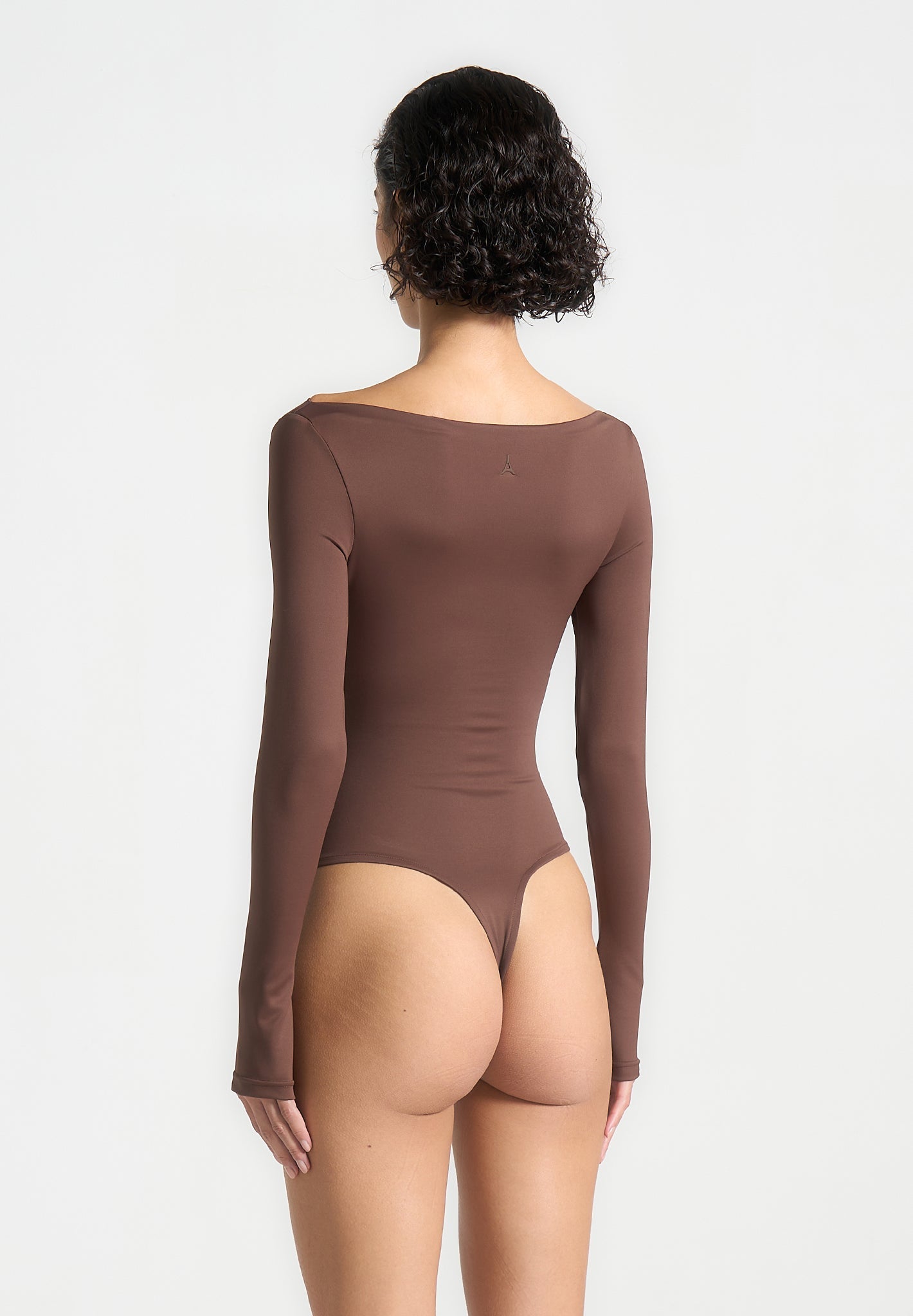 BS003 - Boat Neck Bodysuit - Brown